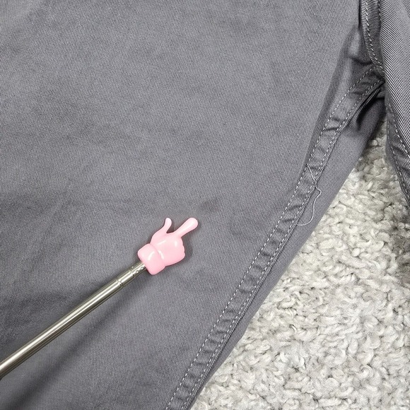 Gustin Pants Men 33 (Fits 30x32) Gray Straight Button Fly Twill Five Pocket READ - Picture 4 of 15